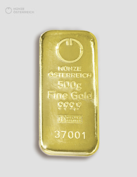 500g Goldbarren – Münze Österreich