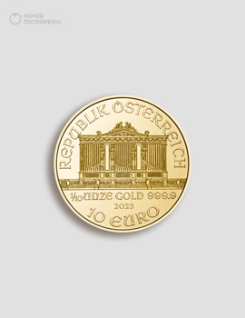 1/10 Unze Gold Wiener Philharmoniker – Münze Österreich