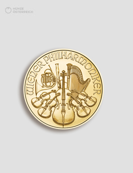 1/25 Unze Gold Wiener Philharmoniker – Münze Österreich