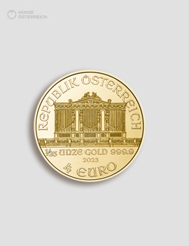 1/25 Unze Gold Wiener Philharmoniker – Münze Österreich