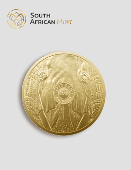 1 Unze Gold Big Five Elefant 2022 – South African Mint